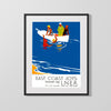 Classic Travel Poster - Britain - East Coast Joys Travel Vintage Framed Prints Gallery Frame 16x20