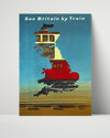 Classic Travel Poster - Britain - See Britain by Train Travel Vintage Framed Prints Poster 16x20