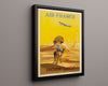 Classic Travel Poster - Cairo - Air France Orient Travel Vintage Framed Prints Floating Canvas 16x20