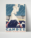 Classic Travel Poster - Candee - Winter Fashion Travel Vintage Framed Prints Poster 16x20
