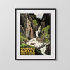 Classic Travel Poster - Chamonix - Gorges de la Diosaz Travel Vintage Framed Prints Gallery Frame 16x20