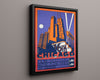 Classic Travel Poster - Chicago - Film Festival 1980 Travel Vintage Framed Prints Floating Canvas 16x20