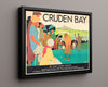 Classic Travel Poster - Cruden Bay - Golf Travel Vintage Framed Prints Floating Canvas 16x20