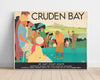 Classic Travel Poster - Cruden Bay - Golf Travel Vintage Framed Prints Poster 16x20