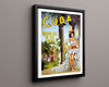 Classic Travel Poster - Cuba - Holiday Isle Travel Vintage Framed Prints Floating Canvas 16x20