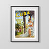 Classic Travel Poster - Cuba - Holiday Isle Travel Vintage Framed Prints Gallery Frame 16x20