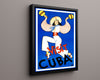 Classic Travel Poster - Cuba - Maracas Travel Vintage Framed Prints Floating Canvas 16x20