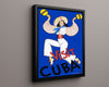 Classic Travel Poster - Cuba - Visit Cuba Travel Vintage Framed Prints Floating Canvas 16x20