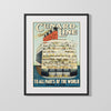 Classic Travel Poster - Cunard Line - Ocean Liner Travel Vintage Framed Prints Gallery Frame 16x20