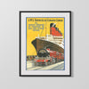 Classic Travel Poster - Cunard Liner - LMS Express Travel Vintage Framed Prints Gallery Frame 16x20