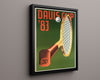 Classic Travel Poster - Davis Cup - 1983 Travel Vintage Framed Prints Floating Canvas 16x20