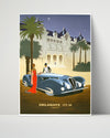 Classic Travel Poster - Delahaye - 1937 Luxury Car Travel Vintage Framed Prints Poster 16x20