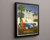 Classic Travel Poster - Delahaye - 1937 Luxury Car Travel Vintage Framed Prints Floating Canvas 16x20