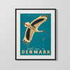 Classic Travel Poster - Denmark - Meet You In Denmark Travel Vintage Framed Prints Gallery Frame 16x20