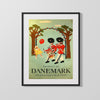 Classic Travel Poster - Denmark - Tivoli Holidays Travel Vintage Framed Prints Gallery Frame 16x20