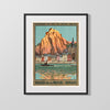 Classic Travel Poster - Dinant - Meuse Valley Travel Vintage Framed Prints Gallery Frame 16x20