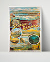 Classic Travel Poster - Donegal - Railway Ireland Travel Vintage Framed Prints Poster 16x20