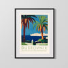 Classic Travel Poster - Dubrovnik - Adriatic Gem Travel Vintage Framed Prints Gallery Frame 16x20