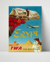 Classic Travel Poster - Egypt - Camel Airways Travel Vintage Framed Prints Poster 16x20