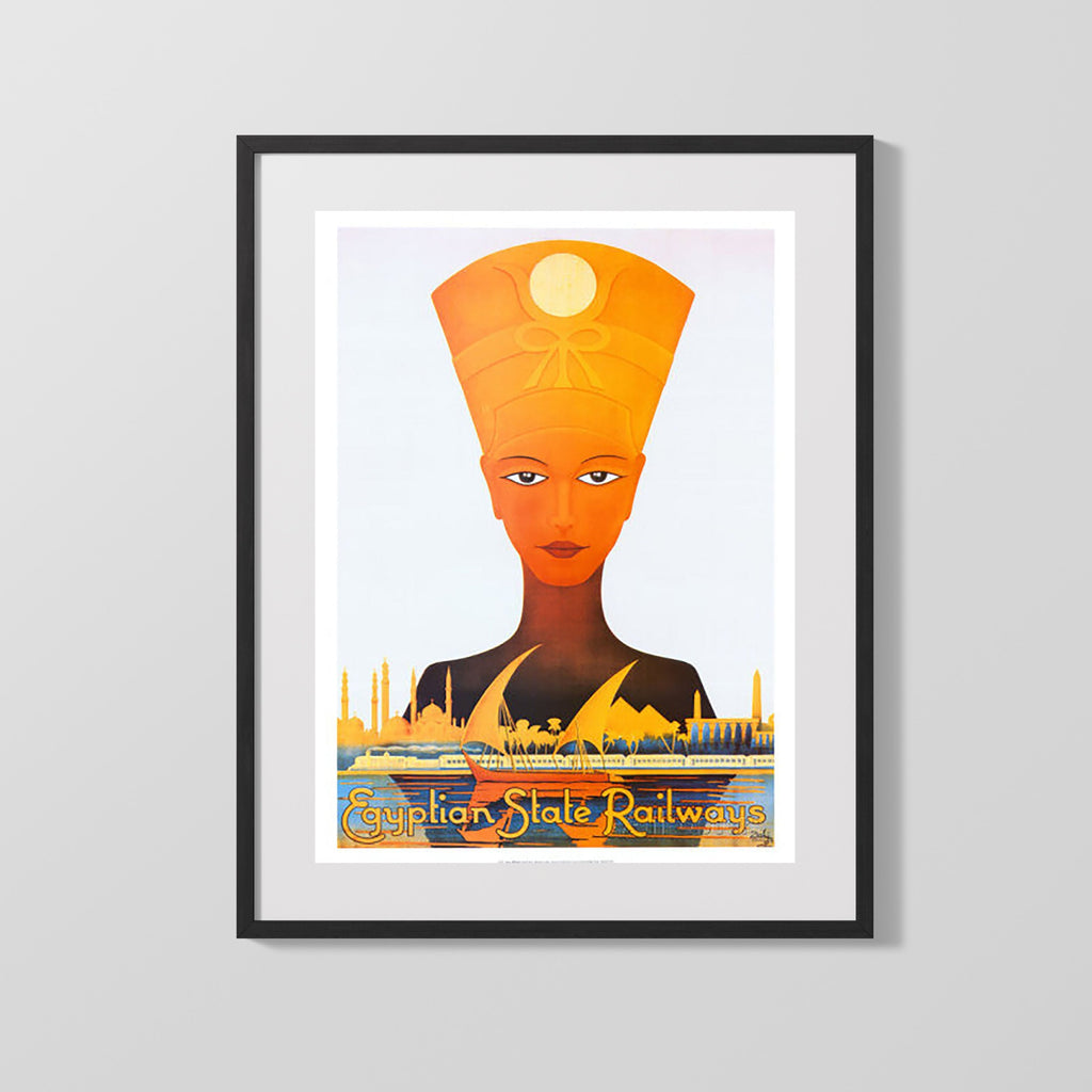 Classic Travel Poster - Egypt - State Railways Travel Vintage Framed Prints Gallery Frame 16x20