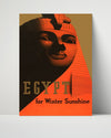 Classic Travel Poster - Egypt - Winter Sunshine Travel Vintage Framed Prints Poster 16x20