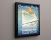 Classic Travel Poster - Empress - Canada Pacific Travel Vintage Framed Prints Floating Canvas 16x20