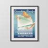 Classic Travel Poster - Empress - Canada Pacific Travel Vintage Framed Prints Gallery Frame 16x20