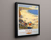 Classic Travel Poster - Filey - British Railways Travel Vintage Framed Prints Floating Canvas 16x20