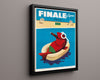 Classic Travel Poster - Finale Ligure - Italy Travel Vintage Framed Prints Floating Canvas 16x20