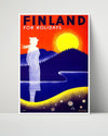 Classic Travel Poster - Finland - Holidays Travel Vintage Framed Prints Poster 16x20
