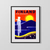 Classic Travel Poster - Finland - Holidays Travel Vintage Framed Prints Gallery Frame 16x20