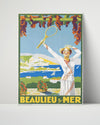 Classic Travel Poster - France - Beaulieu-sur-Mer Travel Vintage Framed Prints Poster 16x20