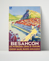 Classic Travel Poster - France - Besancon Travel Vintage Framed Prints Poster 16x20