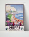 Classic Travel Poster - France - Dieppe Travel Vintage Framed Prints Poster 16x20