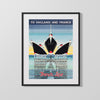 Classic Travel Poster - France - French Line Flagship Travel Vintage Framed Prints Gallery Frame 16x20