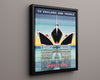 Classic Travel Poster - France - French Line Flagship Travel Vintage Framed Prints Floating Canvas 16x20