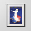 Classic Travel Poster - France - Marianne Map Travel Vintage Framed Prints Gallery Frame 16x20