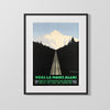Classic Travel Poster - France - Mont Blanc Railway Travel Vintage Framed Prints Gallery Frame 16x20