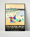 Classic Travel Poster - Fraserburgh - Seaside Holiday Travel Vintage Framed Prints Poster 16x20