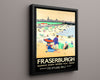 Classic Travel Poster - Fraserburgh - Seaside Holiday Travel Vintage Framed Prints Floating Canvas 16x20