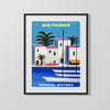 Classic Travel Poster - French Riviera - Air France Travel Vintage Framed Prints Gallery Frame 16x20