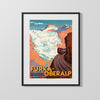 Classic Travel Poster - Furka-Oberalp - Swiss Railway Travel Vintage Framed Prints Gallery Frame 16x20