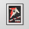 Classic Travel Poster - Geneva - Swiss Grand Prix Travel Vintage Framed Prints Gallery Frame 16x20