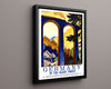 Classic Travel Poster - Germany - Black Forest Travel Vintage Framed Prints Floating Canvas 16x20