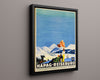 Classic Travel Poster - Germany - HAPAG Reiseburo Alps Travel Vintage Framed Prints Floating Canvas 16x20
