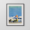 Classic Travel Poster - Germany - HAPAG Reiseburo Alps Travel Vintage Framed Prints Gallery Frame 16x20