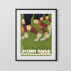 Classic Travel Poster - Germany - John Bull Football Travel Vintage Framed Prints Gallery Frame 16x20