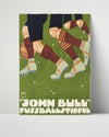 Classic Travel Poster - Germany - John Bull Football Travel Vintage Framed Prints Poster 16x20