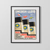 Classic Travel Poster - Gothenburg - Swedish Lloyd Travel Vintage Framed Prints Gallery Frame 16x20