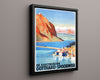 Classic Travel Poster - Gotthard - Swiss Railway Travel Vintage Framed Prints Floating Canvas 16x20